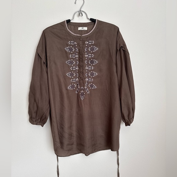 Tops - 100% silk DAY Birger et Mikkelsen Embroidered Boho Blouse, sz.38 US 6